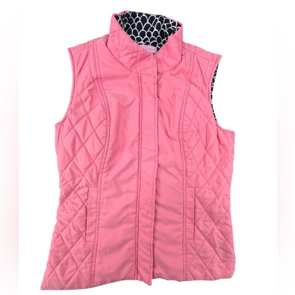 Lilly Pulitzer- Quilted Puffer Vest- XS-‎ Excellent Condition!!!